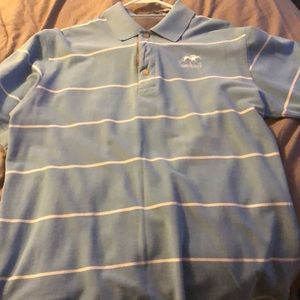Keeneland baby blue polo medium. Very lucky shirt!